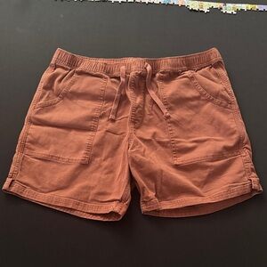 Rust Orange Casual Shorts by Katin